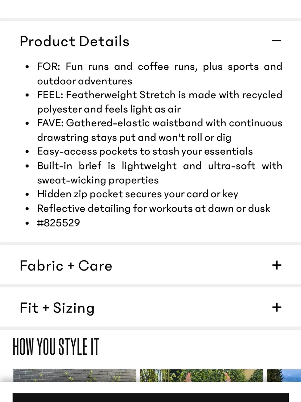 Athleta High Rise Weekender Run Short - Picture 9 of 10